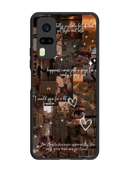 Melancholy Aesthetic Glossy Metal Phone Cover for Vivo Y51 Zapvi