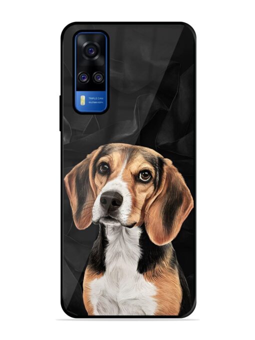 Beagle Portrait Glossy Metal Phone Cover for Vivo Y51A Zapvi