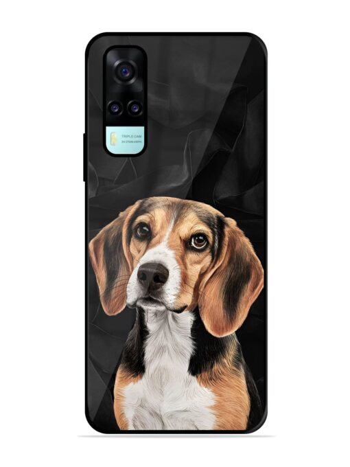 Beagle Portrait Glossy Metal Phone Cover for Vivo Y53S