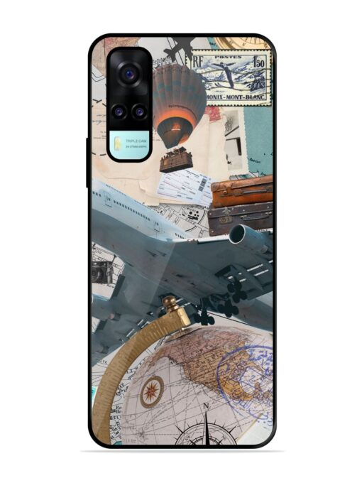 Adventure Awaits Glossy Metal Phone Cover for Vivo Y53S