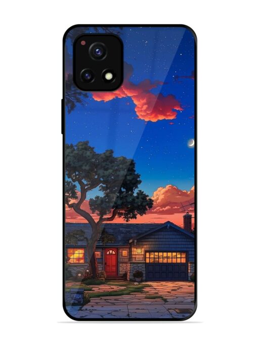 Serene Suburban Twilight Glossy Metal Phone Cover for Vivo Y72 (5G)