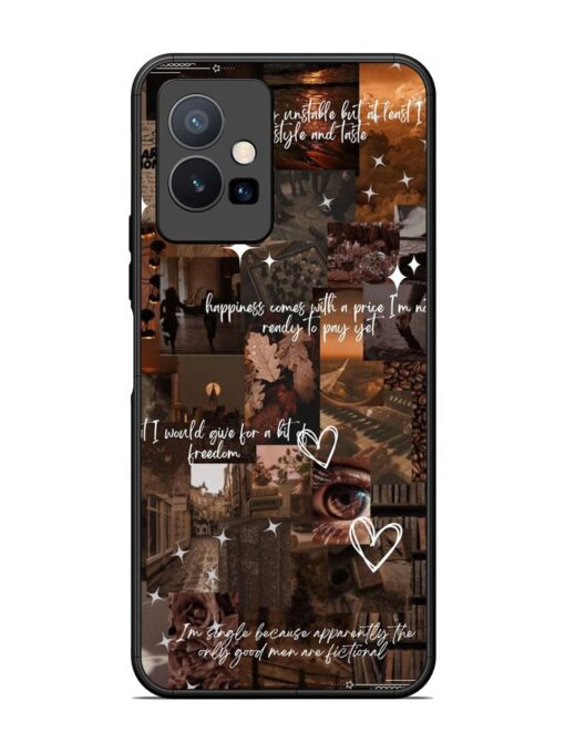 Melancholy Aesthetic Glossy Metal Phone Cover for Vivo Y75 (5G) Zapvi