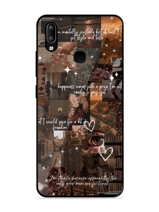 Melancholy Aesthetic Glossy Metal Phone Cover for Vivo Y91 Zapvi