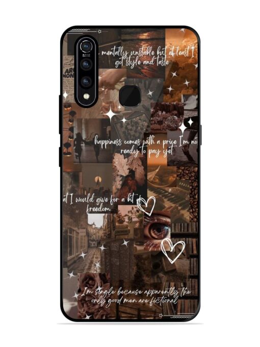 Melancholy Aesthetic Glossy Metal Phone Cover for Vivo Z1 Pro Zapvi