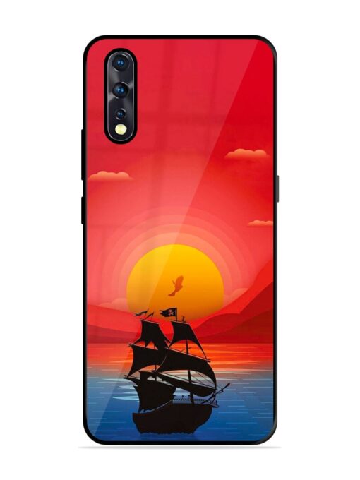 Sunset Sail Glossy Metal Phone Cover for Vivo Z1X Zapvi