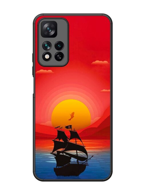 Sunset Sail Glossy Metal Phone Cover for Xiaomi Mi 11I Hypercharge (5G)