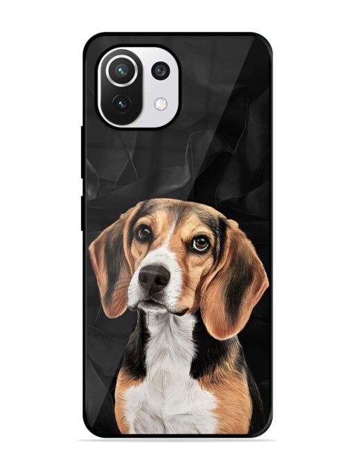 Beagle Portrait Glossy Metal Phone Cover for Xiaomi Mi 11 Lite Ne (5G) Zapvi