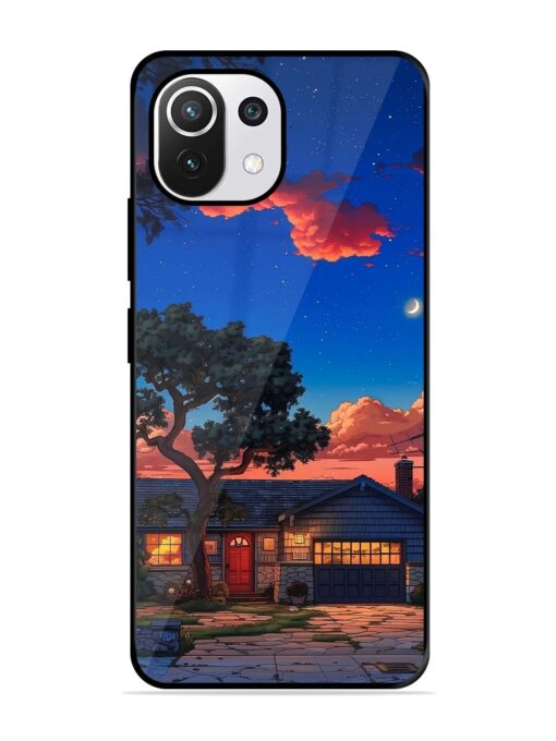 Serene Suburban Twilight Glossy Metal Phone Cover for Xiaomi Mi 11 Lite Ne (5G)