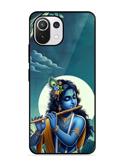 Krishna's Divine Flute Glossy Metal Phone Cover for Xiaomi Mi 11 Lite Ne (5G) Zapvi