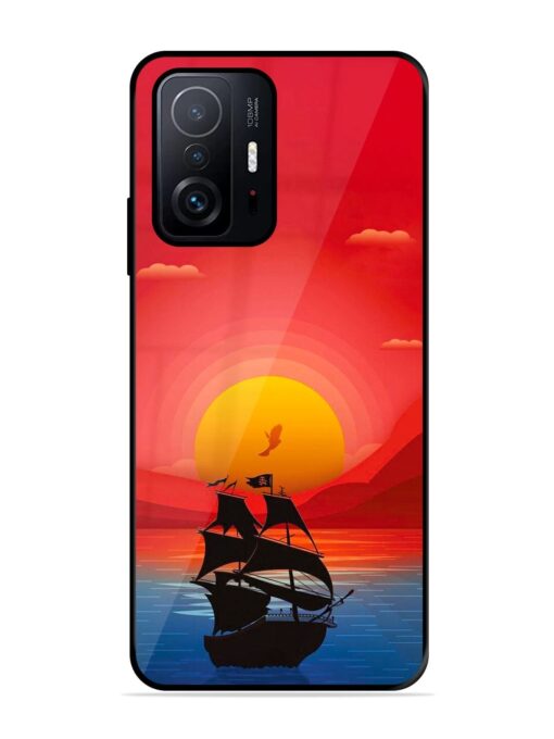 Sunset Sail Glossy Metal Phone Cover for Xiaomi Mi 11T Pro (5G) Zapvi