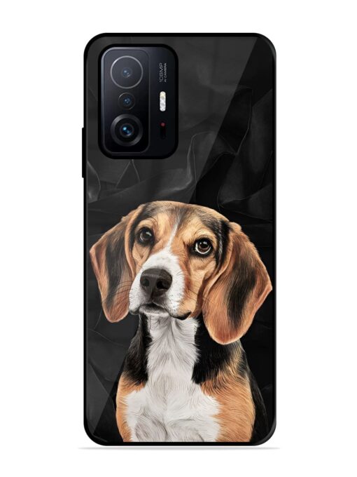 Beagle Portrait Glossy Metal Phone Cover for Xiaomi Mi 11T Pro (5G) Zapvi