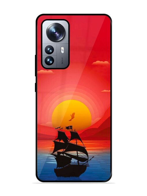 Sunset Sail Glossy Metal Phone Cover for Xiaomi Mi 12 Pro (5G)