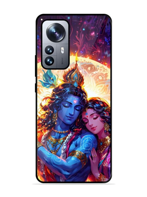 Radha Krishna Art Glossy Metal Phone Cover for Xiaomi Mi 12 Pro (5G) Zapvi