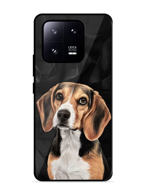 Beagle Portrait Glossy Metal Phone Cover for Xiaomi Mi 13 Pro (5G) Zapvi