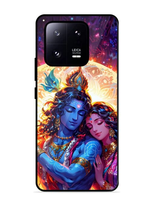 Radha Krishna Art Glossy Metal Phone Cover for Xiaomi Mi 13 Pro (5G) Zapvi