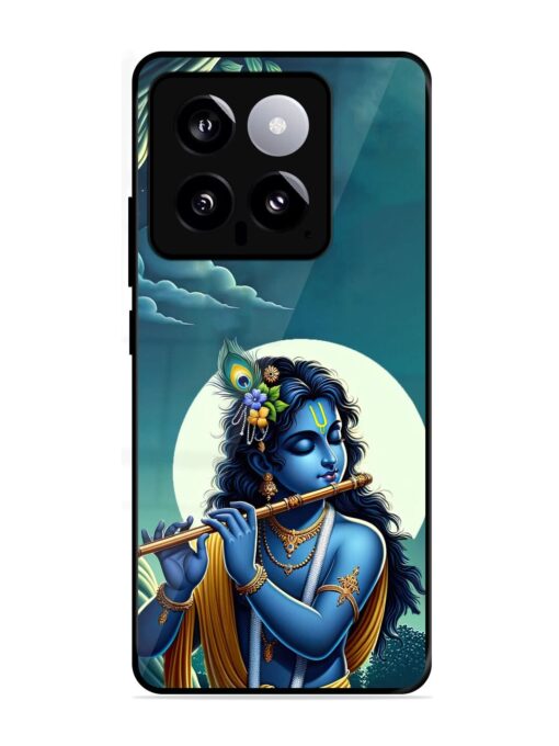 Krishna's Divine Flute Glossy Metal Phone Cover for Xiaomi Mi 14 (5G) Zapvi