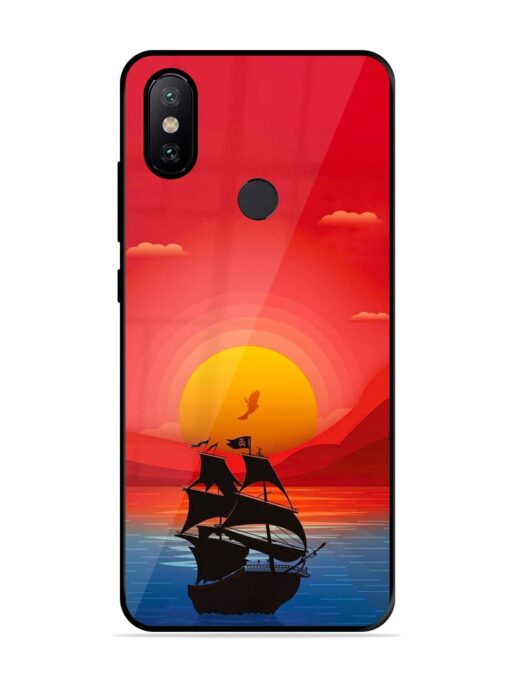 Sunset Sail Glossy Metal Phone Cover for Xiaomi Mi A2