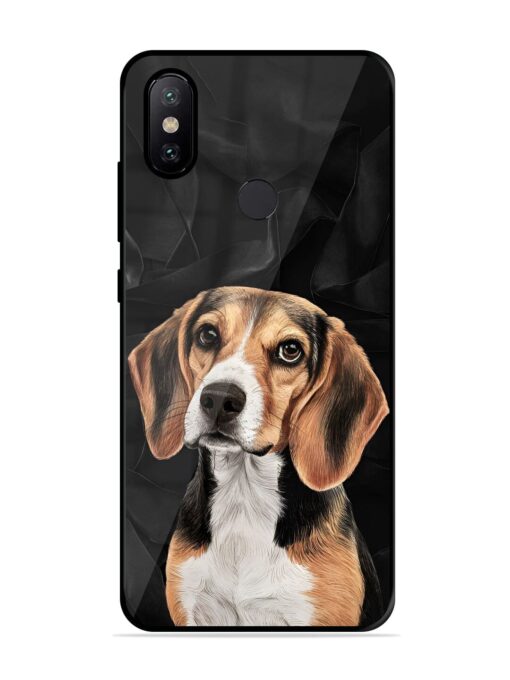 Beagle Portrait Glossy Metal Phone Cover for Xiaomi Mi A2