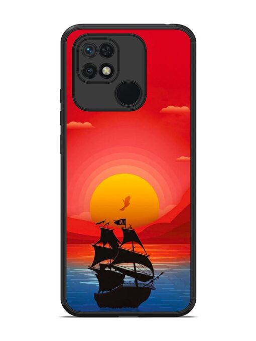 Sunset Sail Glossy Metal Phone Cover for Xiaomi Redmi 10