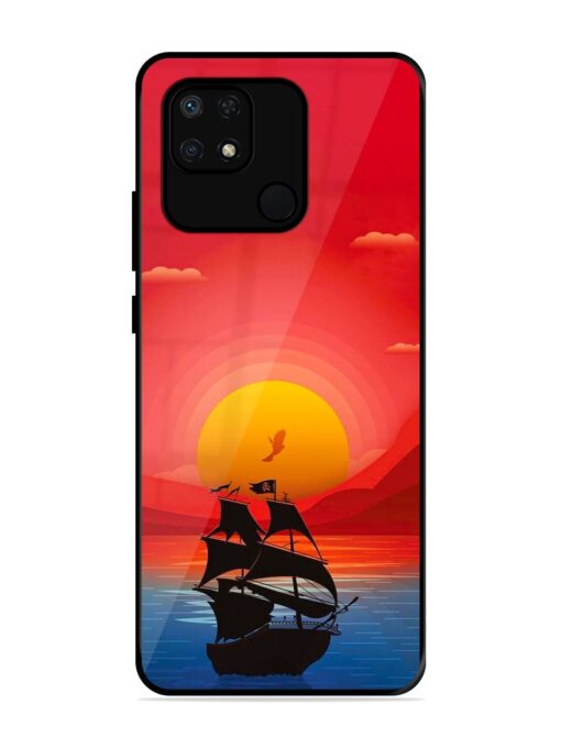 Sunset Sail Glossy Metal Phone Cover for Xiaomi Redmi 10 Power