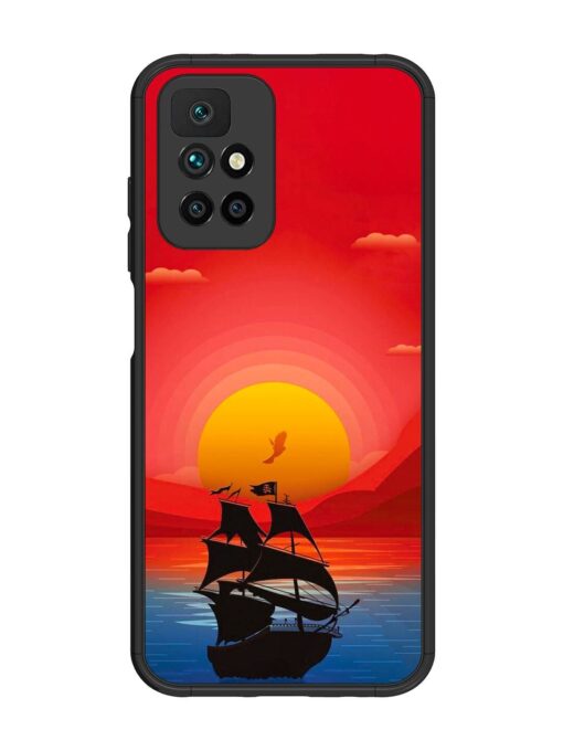 Sunset Sail Glossy Metal Phone Cover for Xiaomi Redmi 10 Prime (2022) Zapvi