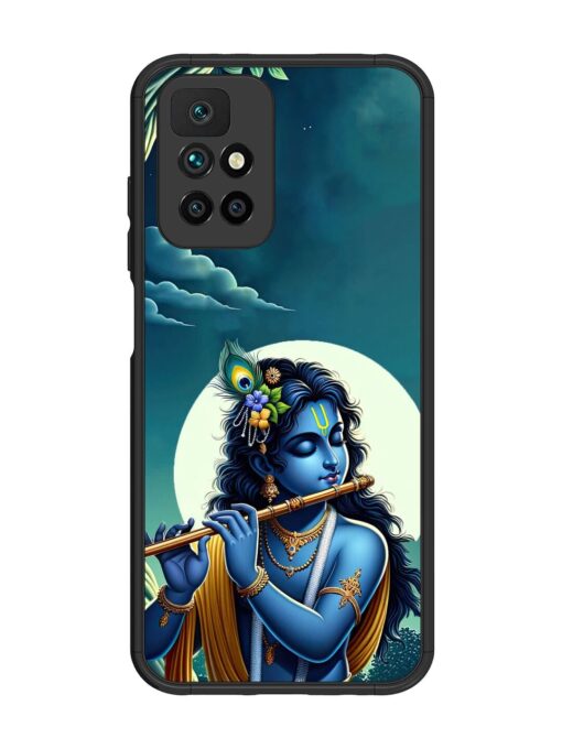 Krishna's Divine Flute Glossy Metal Phone Cover for Xiaomi Redmi 10 Prime (2022) Zapvi