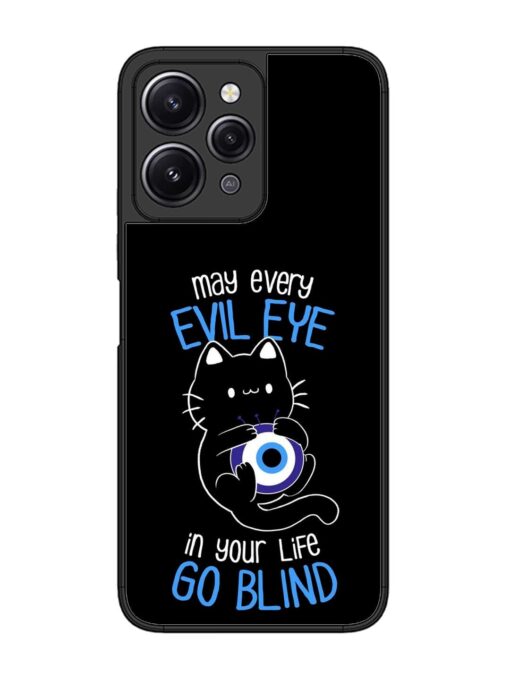 May every evil eye in your life go blind Glossy Metal Phone Cover for Xiaomi Redmi 12 (4G) Zapvi