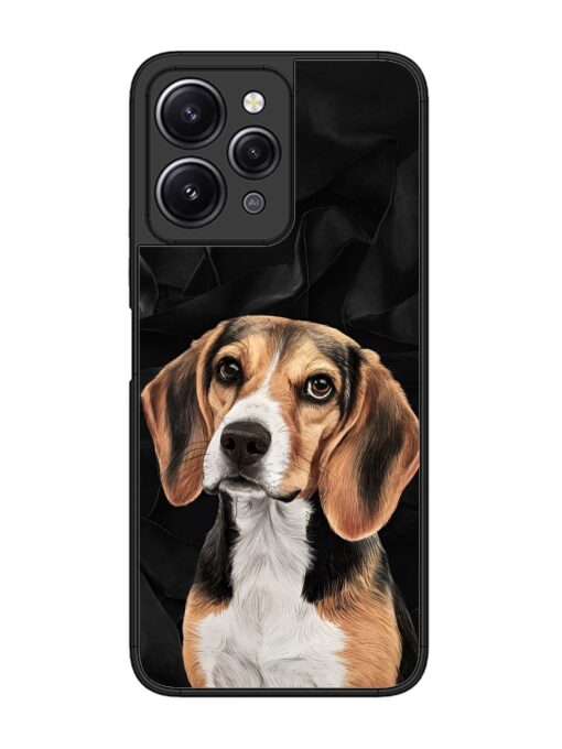 Beagle Portrait Glossy Metal Phone Cover for Xiaomi Redmi 12 (4G)