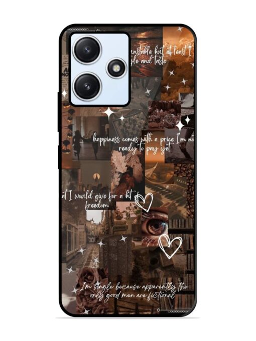 Melancholy Aesthetic Glossy Metal Phone Cover for Xiaomi Redmi 12 (5G) Zapvi