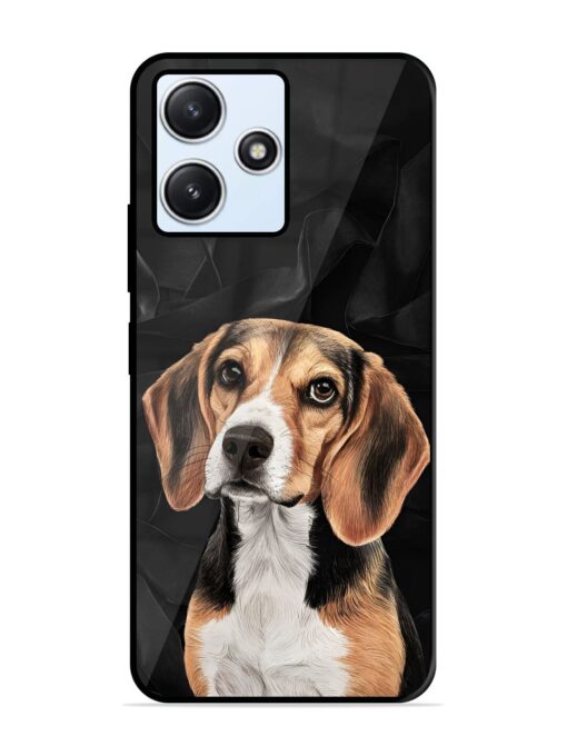 Beagle Portrait Glossy Metal Phone Cover for Xiaomi Redmi 12 (5G)