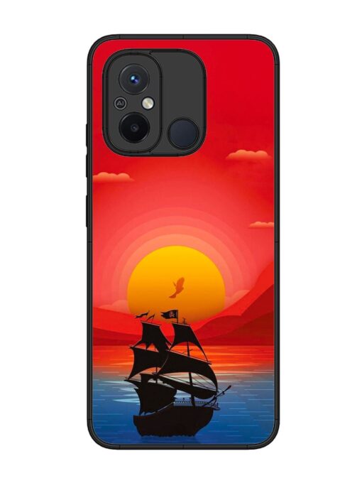 Sunset Sail Glossy Metal Phone Cover for Xiaomi Redmi 12C Zapvi