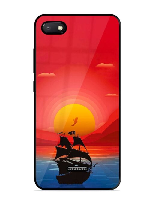 Sunset Sail Glossy Metal Phone Cover for Xiaomi Redmi 6A Zapvi