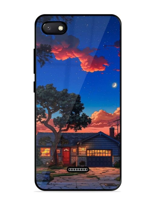 Serene Suburban Twilight Glossy Metal Phone Cover for Xiaomi Redmi 6A