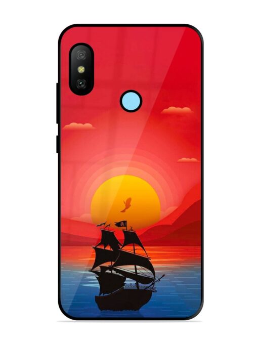 Sunset Sail Glossy Metal Phone Cover for Xiaomi Redmi 6 Pro