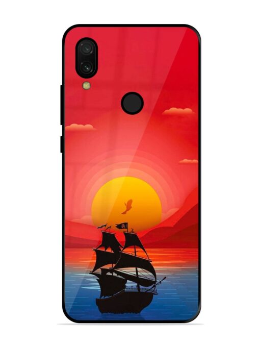 Sunset Sail Glossy Metal Phone Cover for Xiaomi Redmi 7