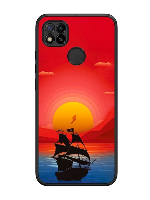 Sunset Sail Glossy Metal Phone Cover for Xiaomi Redmi 9