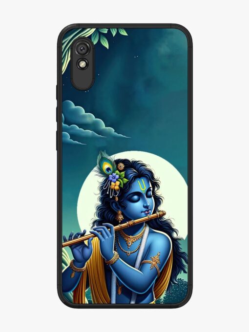 Krishna's Divine Flute Glossy Metal Phone Cover for Xiaomi Redmi 9A Zapvi