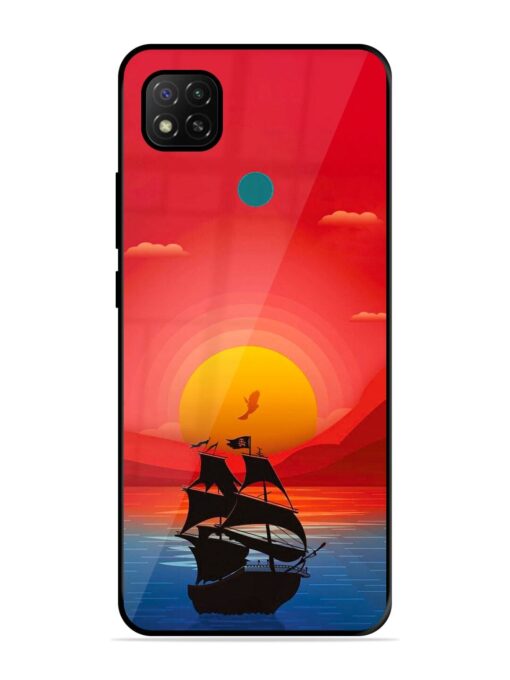 Sunset Sail Glossy Metal Phone Cover for Xiaomi Redmi 9 Activ Zapvi