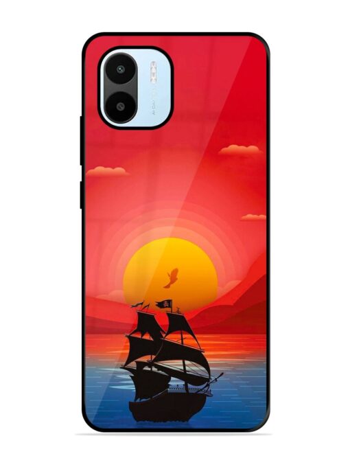 Sunset Sail Glossy Metal Phone Cover for Xiaomi Redmi A1 (2022)