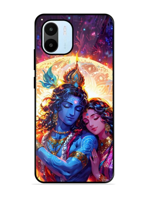 Radha Krishna Art Glossy Metal Phone Cover for Xiaomi Redmi A1 (2022)