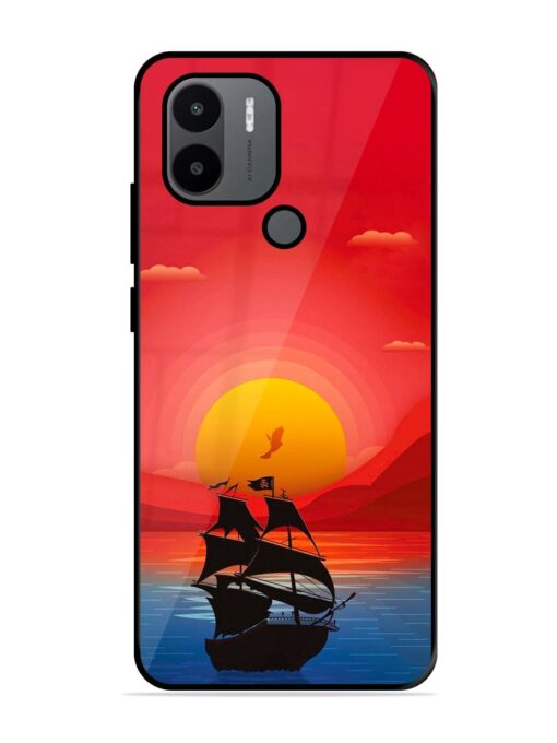 Sunset Sail Glossy Metal Phone Cover for Xiaomi Redmi A2 Plus Zapvi