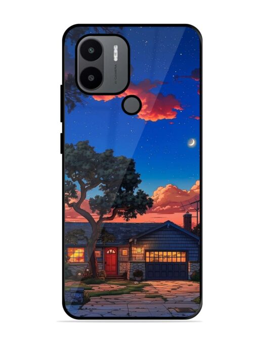 Serene Suburban Twilight Glossy Metal Phone Cover for Xiaomi Redmi A2 Plus Zapvi