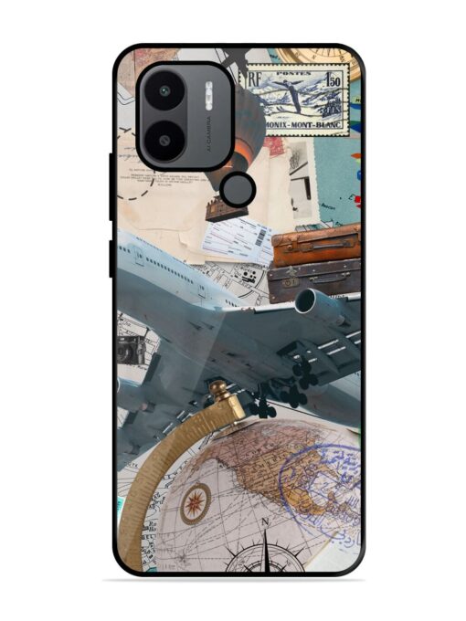 Adventure Awaits Glossy Metal Phone Cover for Xiaomi Redmi A2 Plus Zapvi