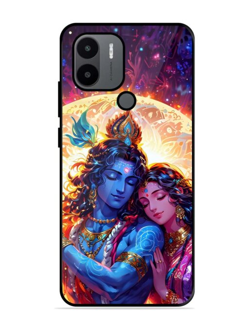 Radha Krishna Art Glossy Metal Phone Cover for Xiaomi Redmi A2 Plus