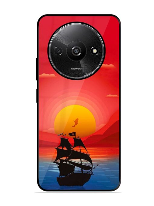 Sunset Sail Glossy Metal Phone Cover for Xiaomi Redmi A3 (2024)