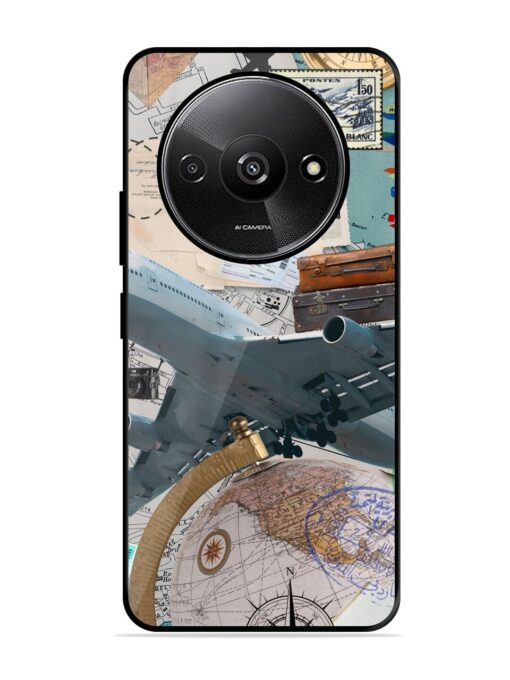 Adventure Awaits Glossy Metal Phone Cover for Xiaomi Redmi A3 (2024) Zapvi