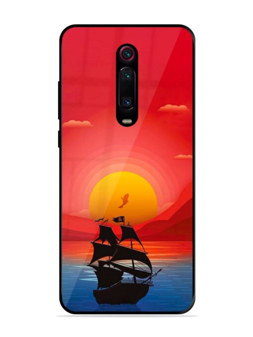 Sunset Sail Glossy Metal Phone Cover for Xiaomi Redmi K20