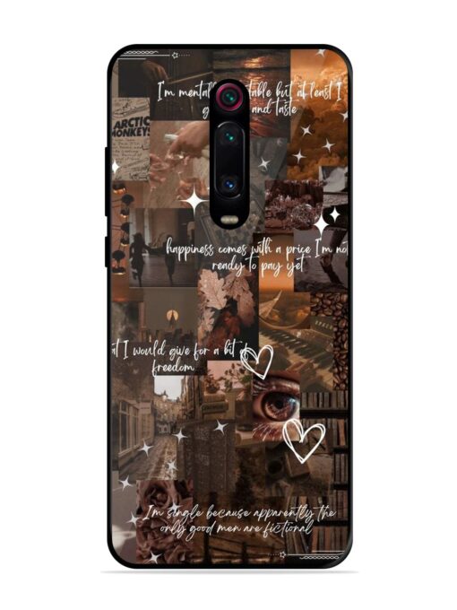 Melancholy Aesthetic Glossy Metal Phone Cover for Xiaomi Redmi K20 Pro