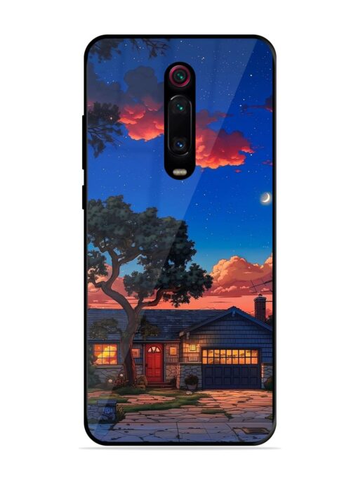 Serene Suburban Twilight Glossy Metal Phone Cover for Xiaomi Redmi K20 Pro