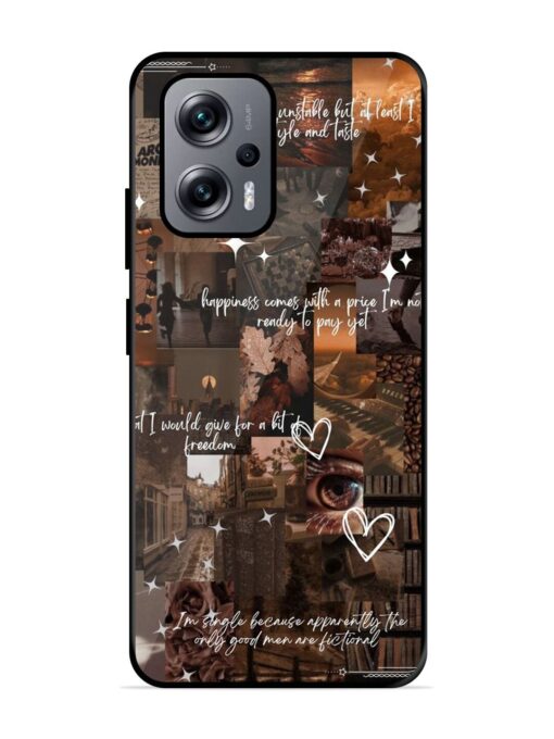 Melancholy Aesthetic Glossy Metal Phone Cover for Xiaomi Redmi K50I (5G) Zapvi